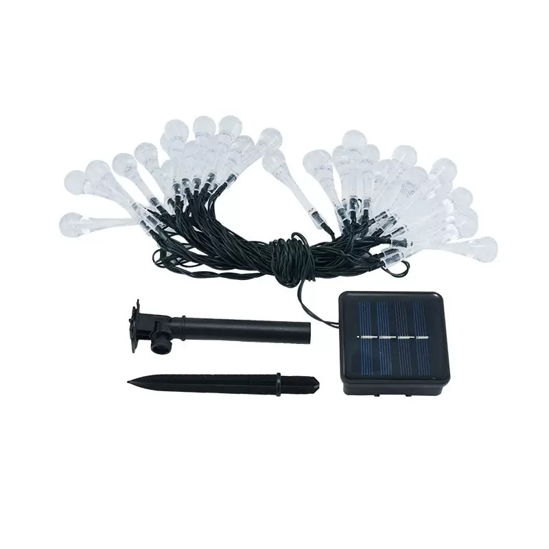 7m 50 Led Damla 8 Fonksiyonlu Solar Panelli-RGB - görsel 2