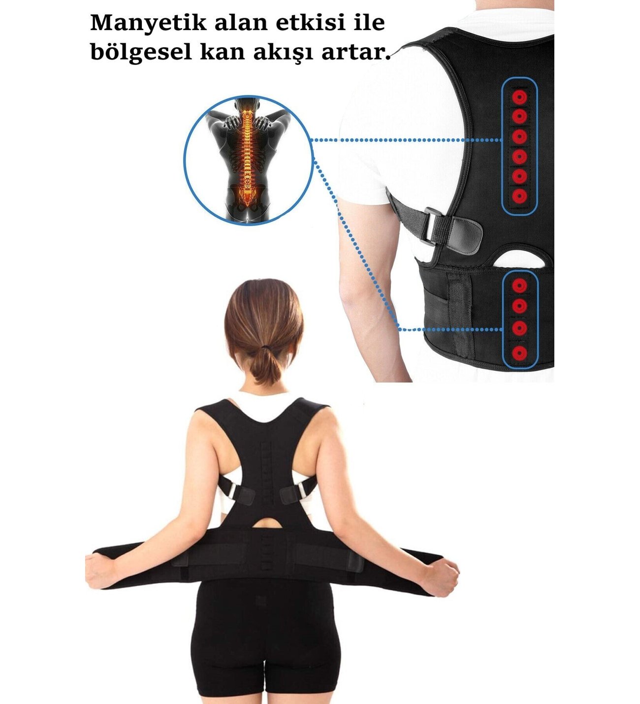 Manyetik Dik Duruş Korsesi