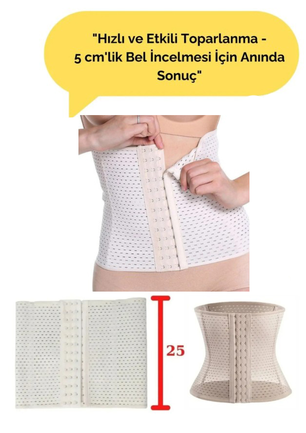 Agraflı Lohusa Bel Korsesi